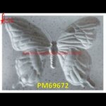 Butterfly Carved Stone Wall Tile