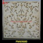 Modern Design Carved White Marble Wall Panel