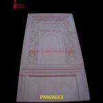 Pink Sandstone Carved Wall Panel