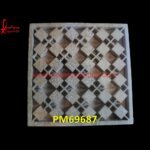 3D Geometric Carving Sandstone Wall Panel