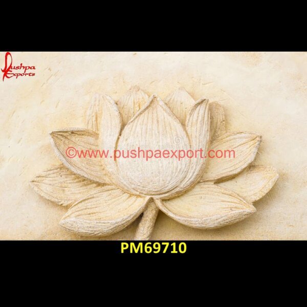 Lotus Carved Sandstone Wall Panel PM69710 river stone panels,slate ledger stone panels,slate stone panels,soft stone wall panels,stone accent wall panels,white stone wall panel,stone panels,stone veneer panels for exterior.jpg