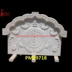 Painting Carved White Marble Wall Panel For Home