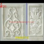 Natural White Marble Stone Carved Wall Panel