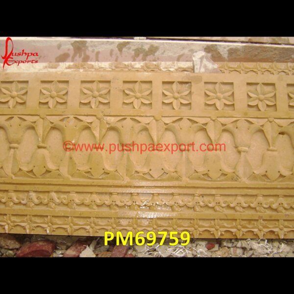 Design Carved Jaisalmer Stone Wall Panel Silver Furniture, White Metal ...