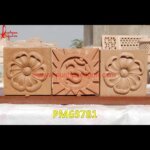 Om Design Carved Sandstone Wall Panel