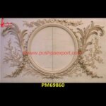 Carved White Marble Panel