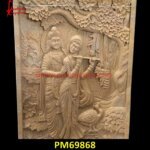 Radha Krishna Art Carving Sandstone Wall Panel