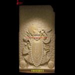 Shreenathji Carving White Marble Wall Panel