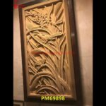 Bird And Forest Art Carving Sandstone Wall Panel