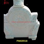 Carving White Stone Wall Panel