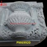 Traditional Art Carved White Marble Wall Panel