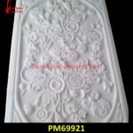 Carved Natural White Stone Wall Panel