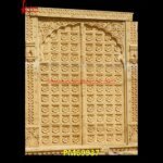 Carved Yellow Sandstone Wall Panel