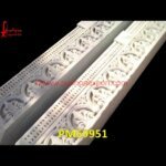 Carved White Marble Stone Wall Decor