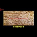 Painting Carved Sandstone Wall Panel