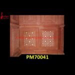 Jali Design Carved Red Sandstone Wall Panel