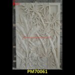 Bamboo Tree Carving Sandstone Wall Panel