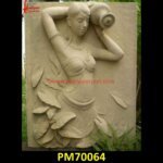 Carved Sandstone Wall Panel For Garden