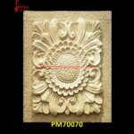 Carving Sunflower Design Wall Panel