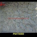 Bird And Flower Design Carved Sandstone Wall Panel