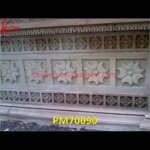 Flower Design Carved Sandstone Wall Tile