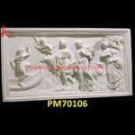 Painting Carving White Marble Stone Wall Decor For Home