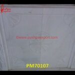 White Marble Design Carved Panel