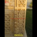 Flower And Leaf Design Carved Wall Panel