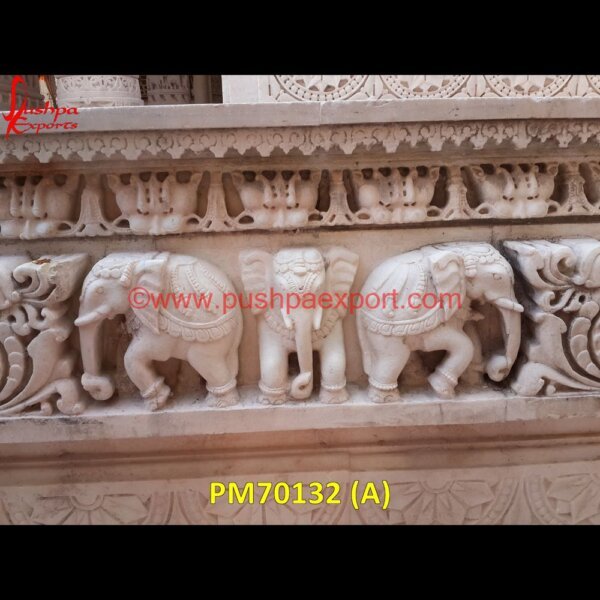 Antique Finish White Marble Panel With Elephant Carved PM70132 (A) stone wall veneer,veneer stone panel,3d stone wall panels,exterior stone wall veneer,granite wall panels,interior stone panels,interior stone wall veneer,marble panel,marble wall p.jpg