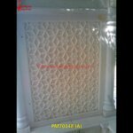 Tiny Flower Carved Marble Wall Panel