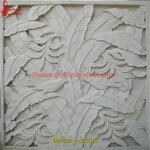 Carved Tree Mint Sandstone Wall Panel