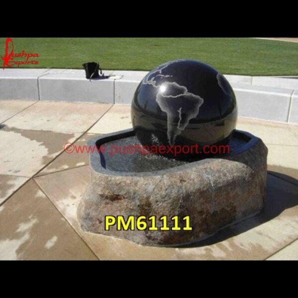 Stone Globe Fountain PM61111 marble fountains,natural stone fountain,natural stone water fountains,slate fountain,slate water fountain,stacked stone fountain,stone basin fountain,stone bird bath fountain,stone.jpg