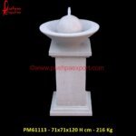 White Marble Ball Fountain