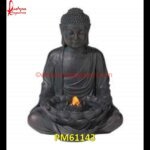 Black Marble Buddha Statue Fountain