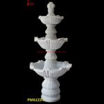 White Marble Plate Shape Fountain