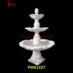 White Marble 3 Tier Garden Fountain