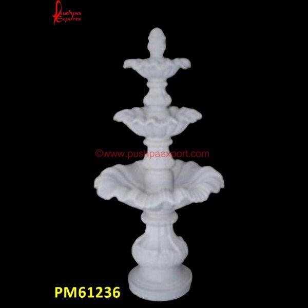 3 Tier White Marble Modern Fountain PM61236 big stone water fountain,bird bath stone fountain,black granite fountain,black marble fountain,black stone fountain,black stone water fountain,building a stone fountain,carved marb.jpg