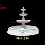 White Marble Stone Multi Tier Fountain