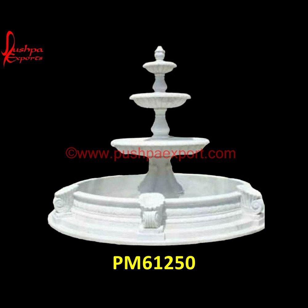 White Marble Stone Multi Tier Fountain PM61250 flat stone water feature,floating granite ball fountain,floating marble ball fountain,floating stone ball fountain,garden marble fountain,garden pebble water feature,granite ball w.jpg