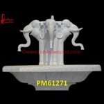 White Marble Elephant Fountain