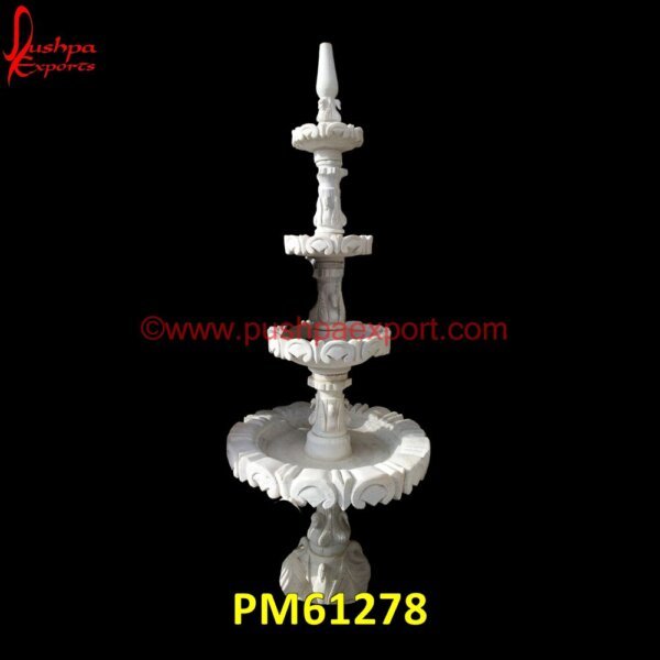 4 Tier White Marble Fountain PM61278 marble fountain outdoor,marble fountain udaipur,marble garden fountain,marble indoor fountain,marble lion fountain,marble lion head fountain,marble rolling ball water fountains,mar.jpg