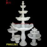 White Marble Plate Shapec Fountain