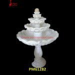 White Marble 3 Tier Water Fountain