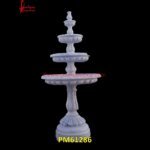 White Marble 3 Tier Garden Water Fountain