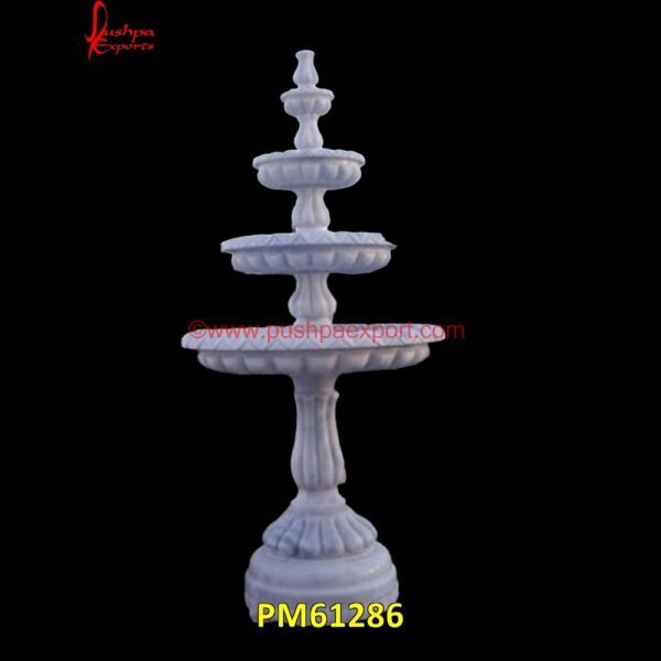 White Marble 3 Tier Garden Water Fountain PM61286 marble statue fountain,marble wall fountain,marble water feature,marble water fountain indoor,marble water fountains for sale,mini stone fountain,modern stone water fountains,natur.jpg