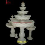 White Marble Plate Design Garden Fountain