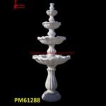 White Marble Plate Design Outdoor Fountain