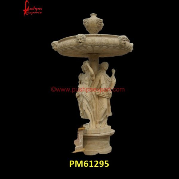 Statue Carved Sandstone Fountain PM61295 natural stone garden fountains,natural stone water feature,old stone fountain,outdoor marble fountain,outdoor natural stone water fountain,outdoor stone water features,outdoor ston.jpg