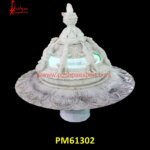 Modern White Marble Water Fountain