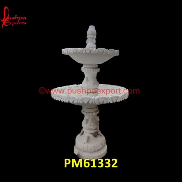 2 Tier White Marble Stone Garden Water Fountain PM61332 stone table fountain,stone tiered fountain,stone trough fountain,stone urn water feature,stone wall fountain indoor,stone water fountain for garden,stone water fountain indoor,ston.jpg